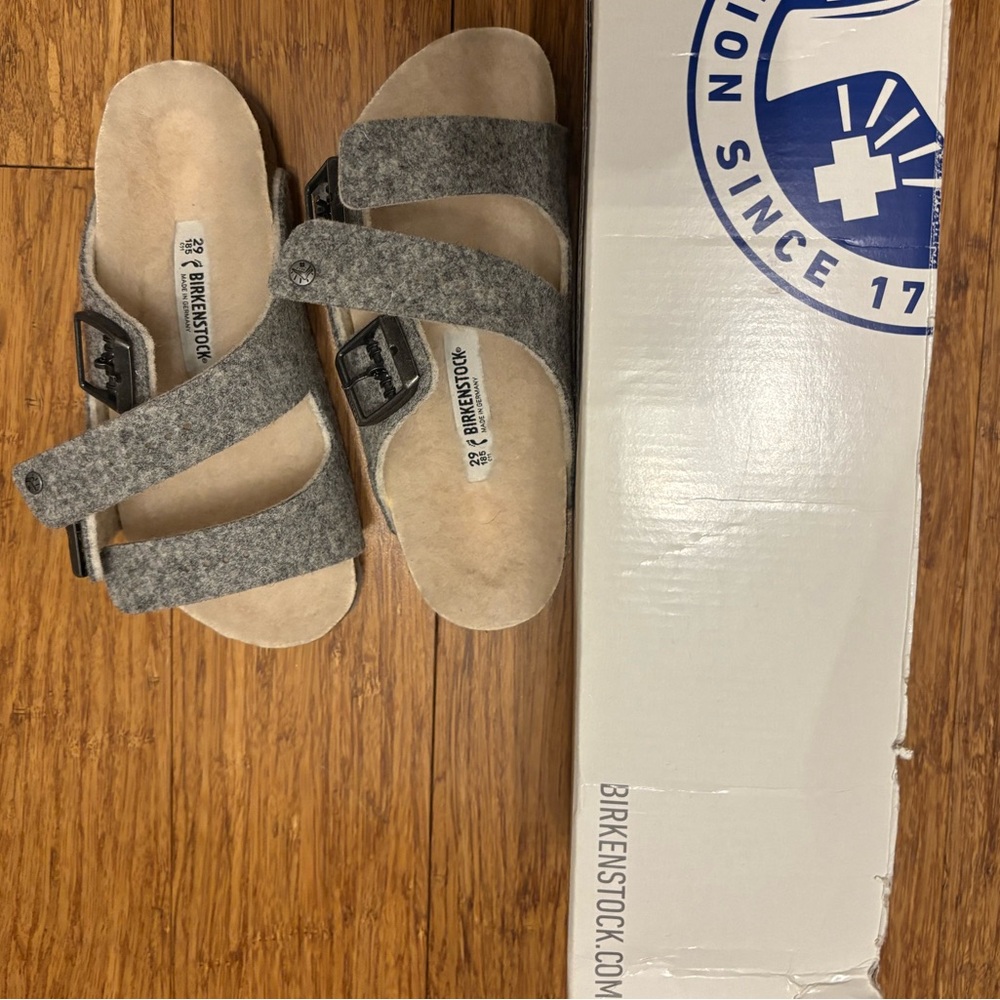 Brand new Birkenstock Kids Gray sandals